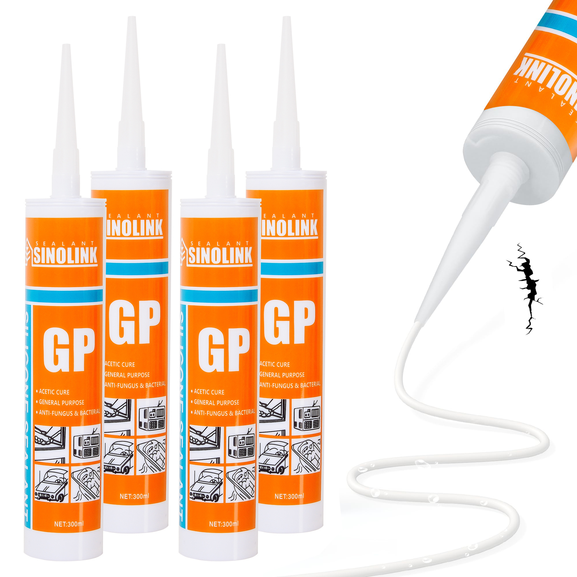 Adhesive Construction Caulking Clear 789 Waterproof Sealant GP  Silicone Sealant