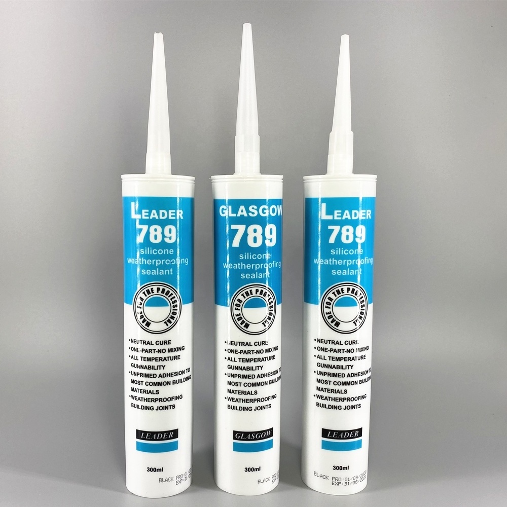 280g Cheap Brown Color Adhesive 789 Neutral Glass Silicone Sealant