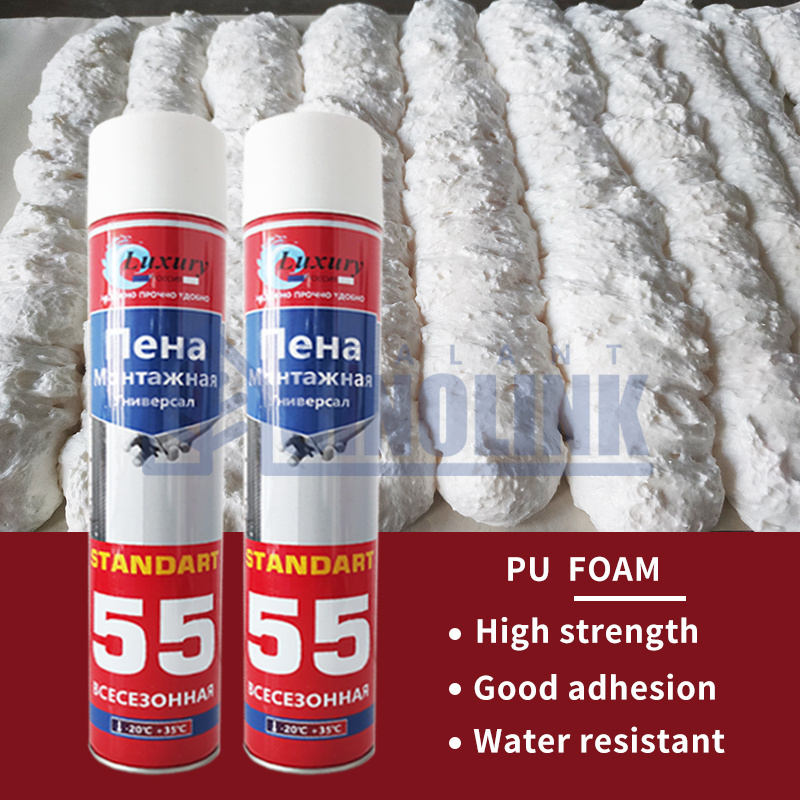 SINOLINK 2023 best selling 750ML spray polyurethane PU FOAM adhesive