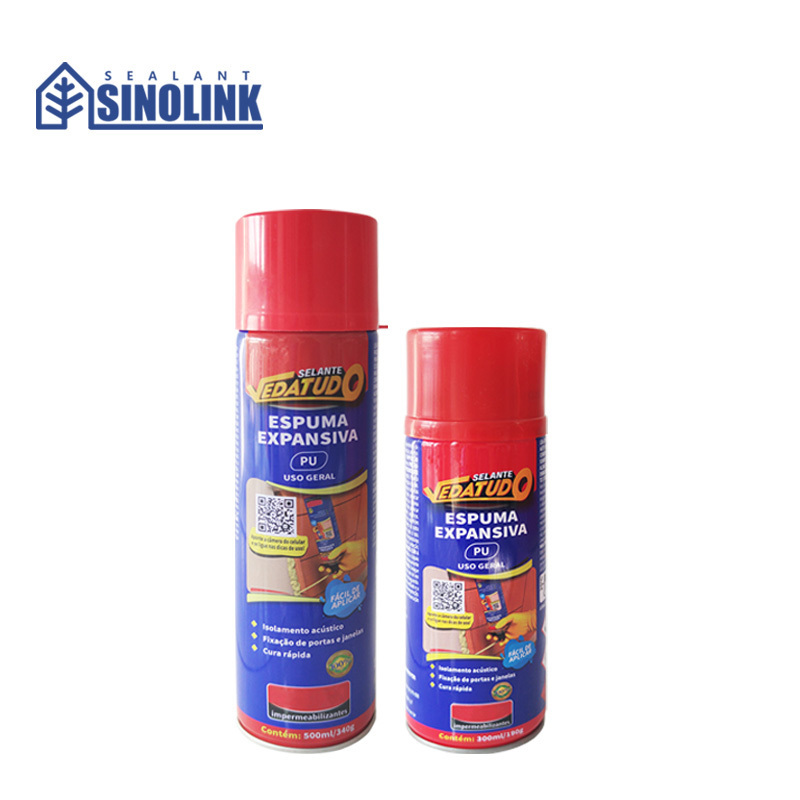 SINOLINK Polyurethane Spray Pu Foam Structural Silicone Adhesive Sealant For Gap Filler