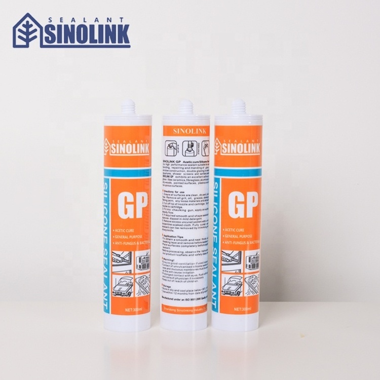 SINOLINK shandong general purpose high temperature water resistant acid resistant transparent silicone sealant for windows