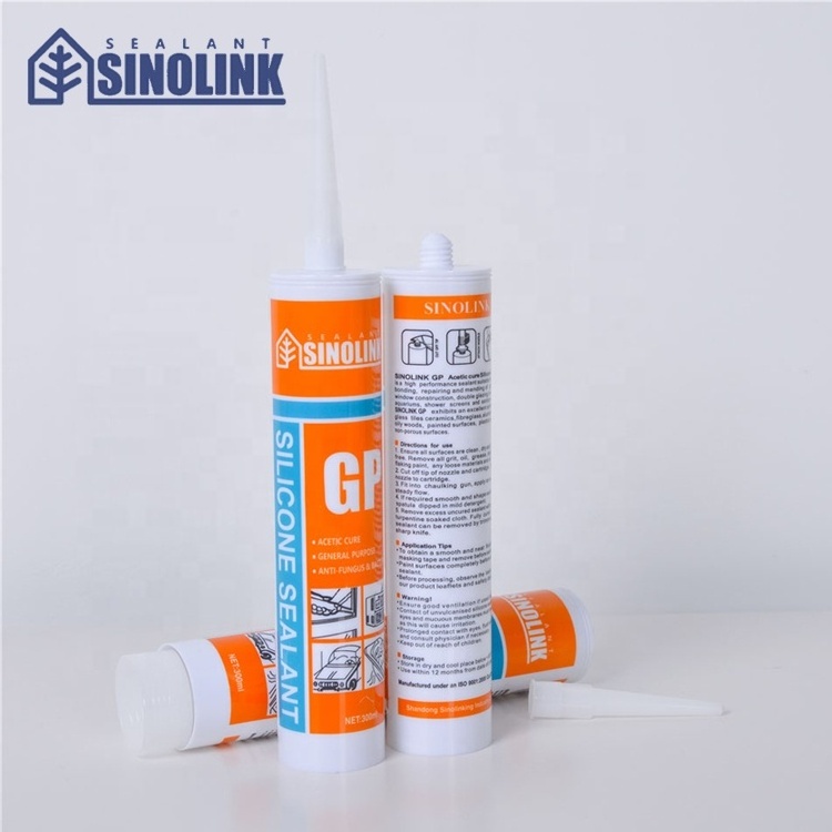 SINOLINK shandong general purpose high temperature water resistant acid resistant transparent silicone sealant for windows