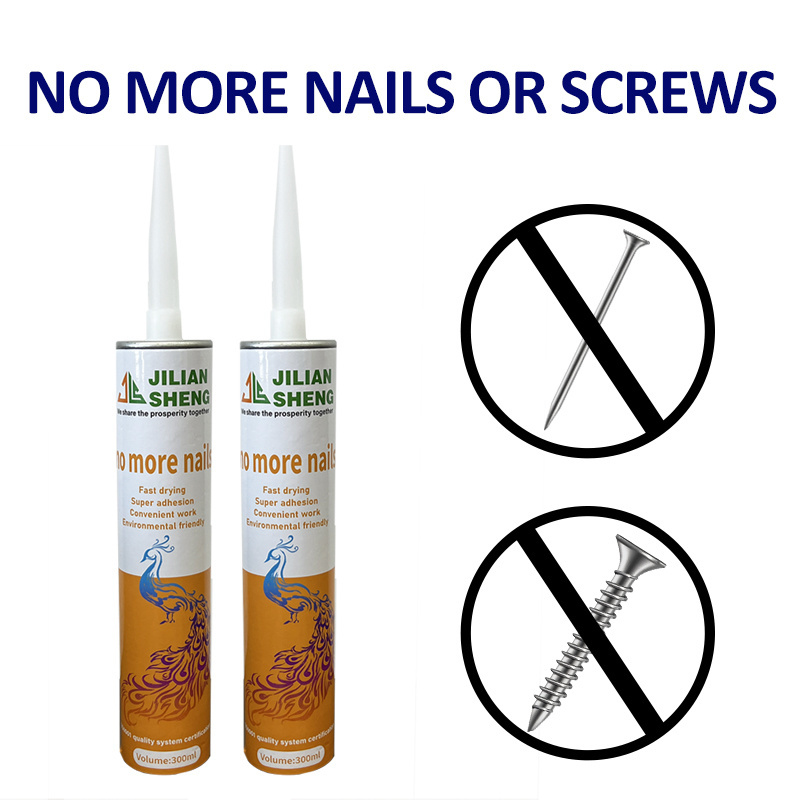 Chinese Supplie Low Price Clear All Purpose Construction Nail-Free No Nail Adhesive Liquid Nails Glue