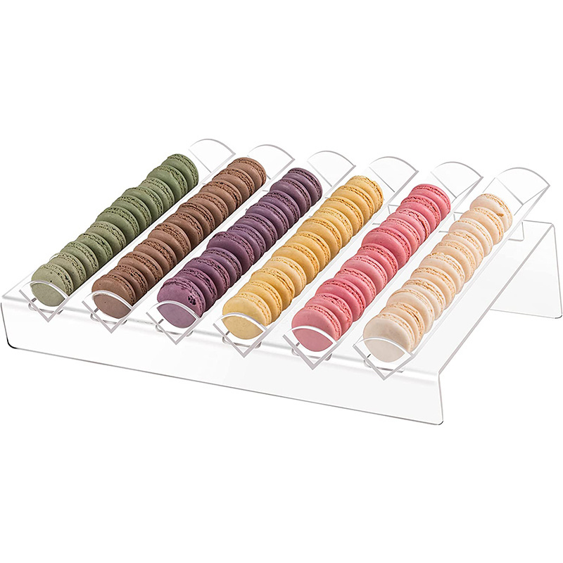 Customization Acrylic Macaron Display Trays Plastic Macaron Tray for Wholesale