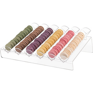 Customization Acrylic Macaron Display Trays Plastic Macaron Tray for Wholesale