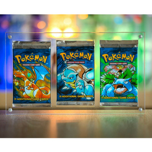 Wholesale acrylic Pokemon Yugioh MTG Cards Booster Pack  Metazoo TCG Pack Display Case for  Pokemon Cards