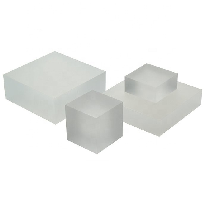 White Color Acrylic Display Cube 3 Sizes