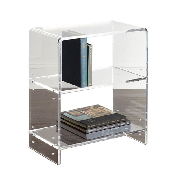 Factory Custom Everly Acrylic Bookcase Publisher's Clear House Bookshelf For Wholesale