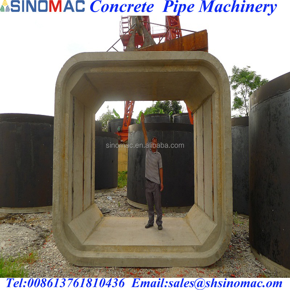 Precast PCCP JCCP RCP  Reinforced Concrete Box Culvert Making Machine