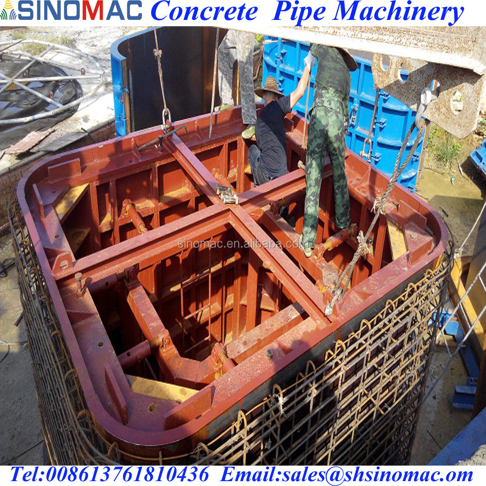 Precast PCCP JCCP RCP  Reinforced Concrete Box Culvert Making Machine