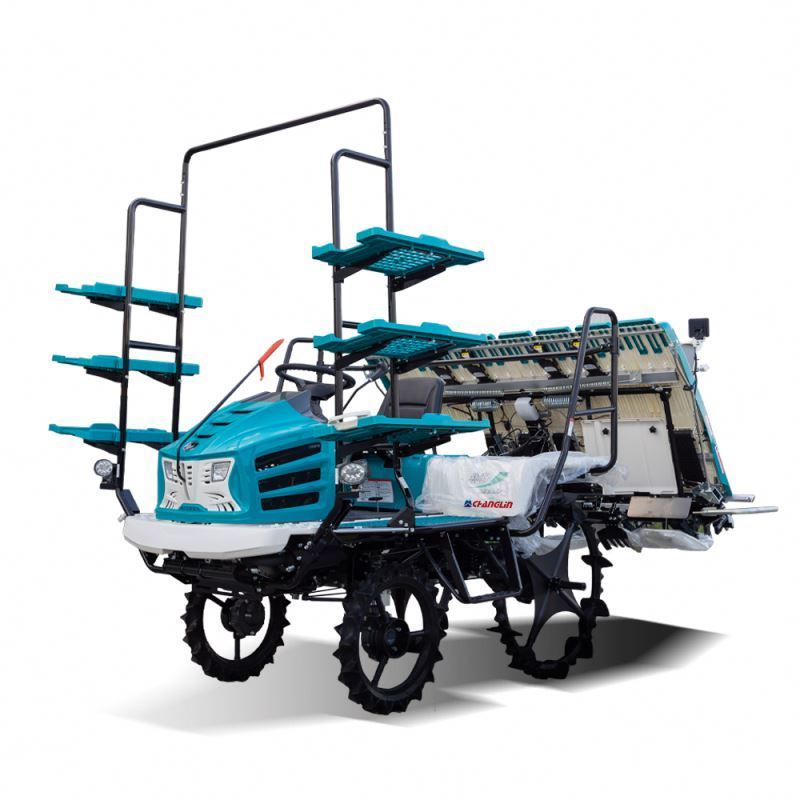 Changlin Diesel Engine High Speed 6 Rows Riding Rice Paddy Field Planting Machine