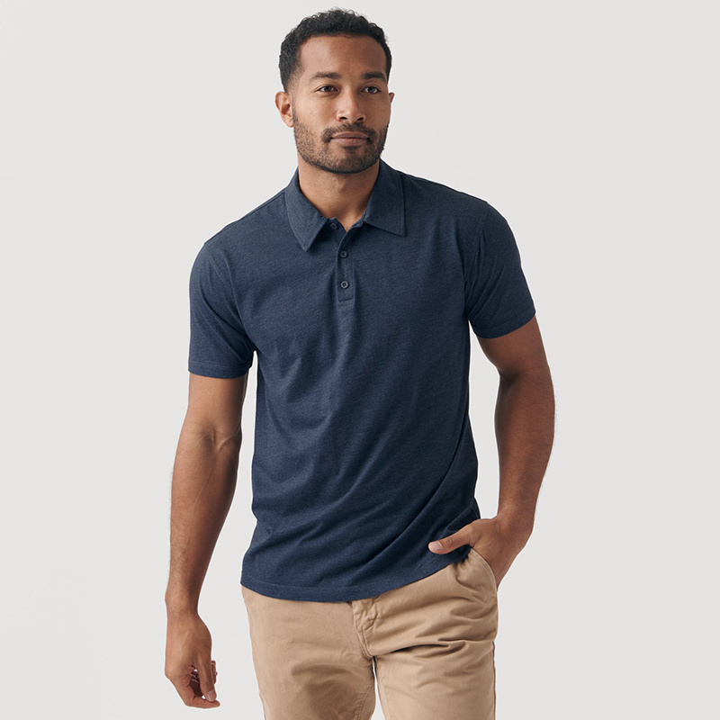 Men's Bamboo Polo T shirt made with breathable and soft bamboo viscose fabrics with printing logos and private tags