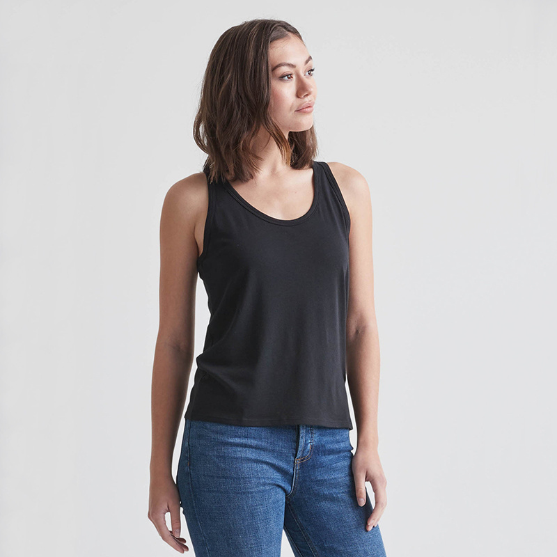 High Quality Custom Logo Bamboo Fiber Women's Tank Tops Made from Organic and Sustainable Eco Bamboo Viscose Fabrics with tags