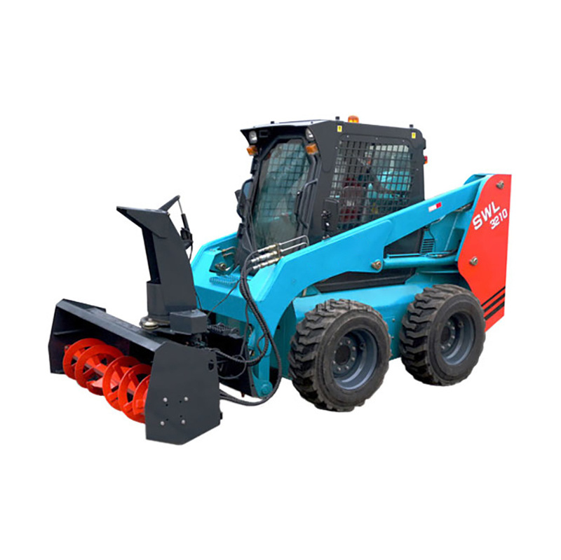 Cheap Price Front End SWL3210 750kg 0.53m3 Cleaner Mini Skid Steer Wheel Loader with Attachment