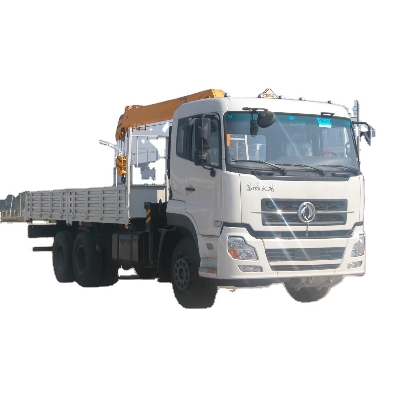 China Dongfeng 260 HP 12Ton Mounted Telescopic Boom Crane Self Loading Truck with Spare Parts