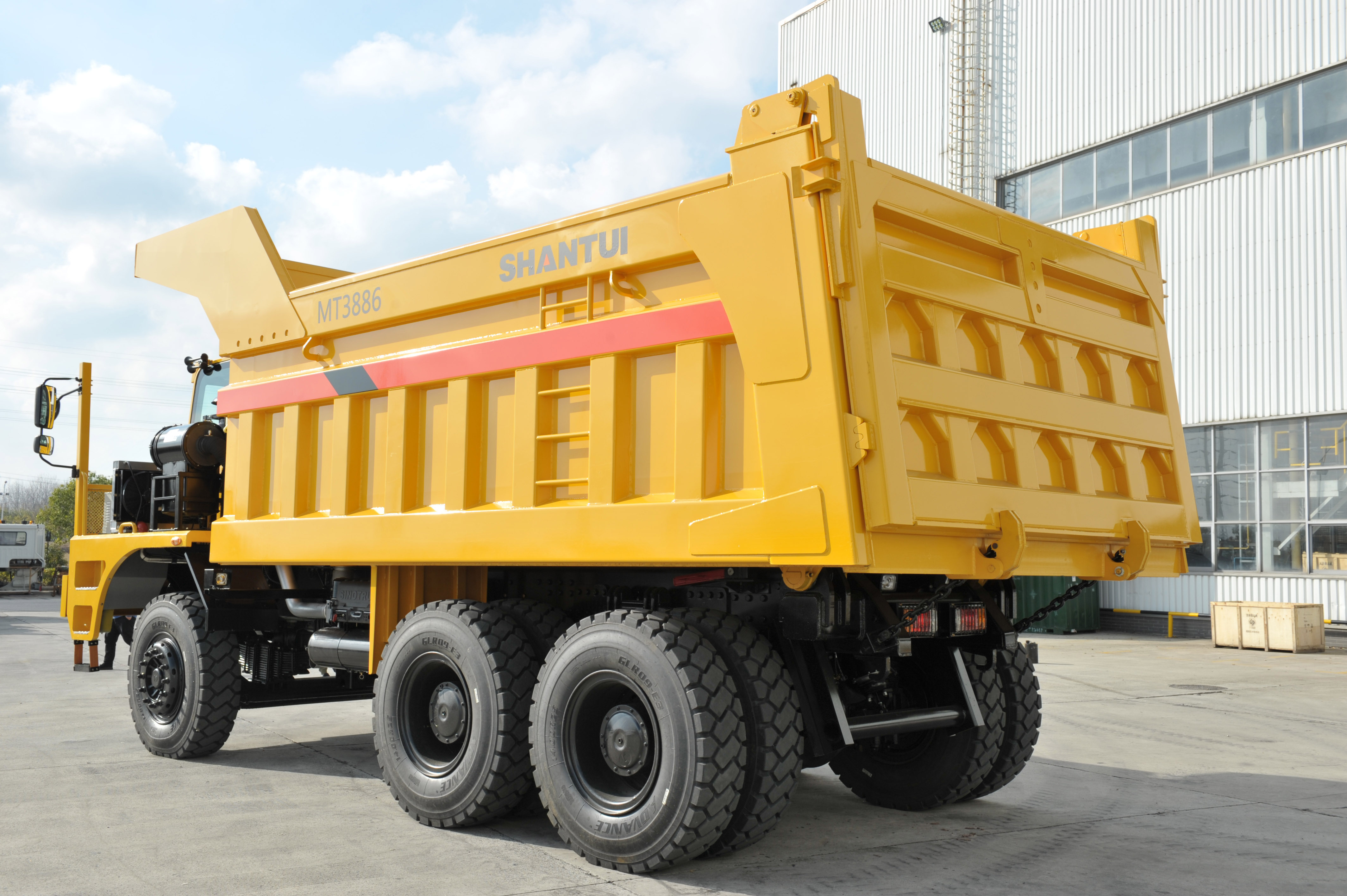 Shantui Sk105-C1 50/60/70/80/90/105/150 Ton 6X4 10 Wheels off Road Widebody Weichai Engine Big Manual Tipper Mining Dump Truck