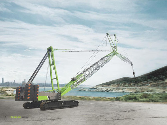 China Top Brand ZCC9800w 800 ton Hydraulic Duty Cycle Lattice Boom Crawler Crane on Sale Price