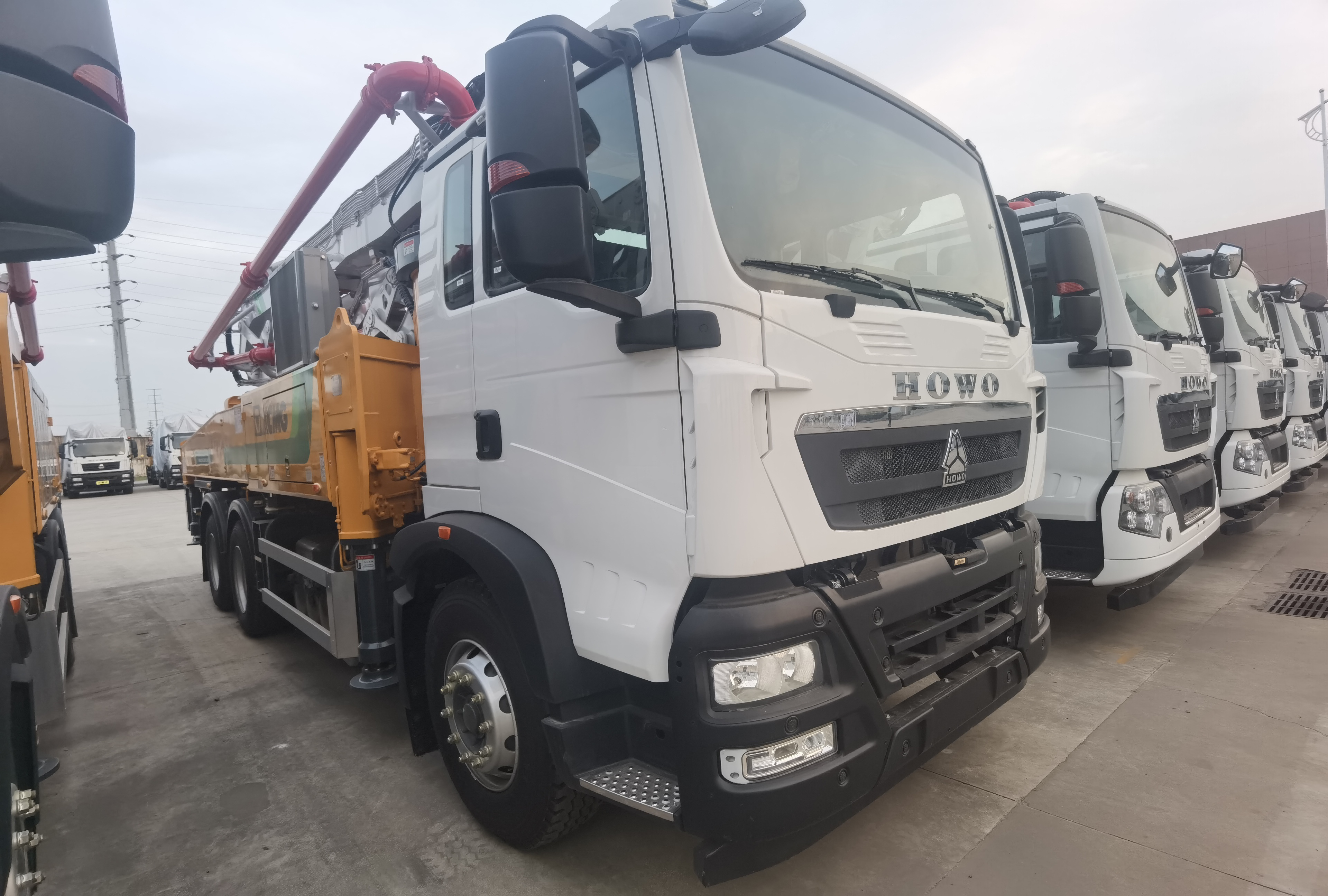 High Quality 6*4 4*2 37m Truck Mounted Concrete Pump Truck Hb37v With Howo Chassis For Sale