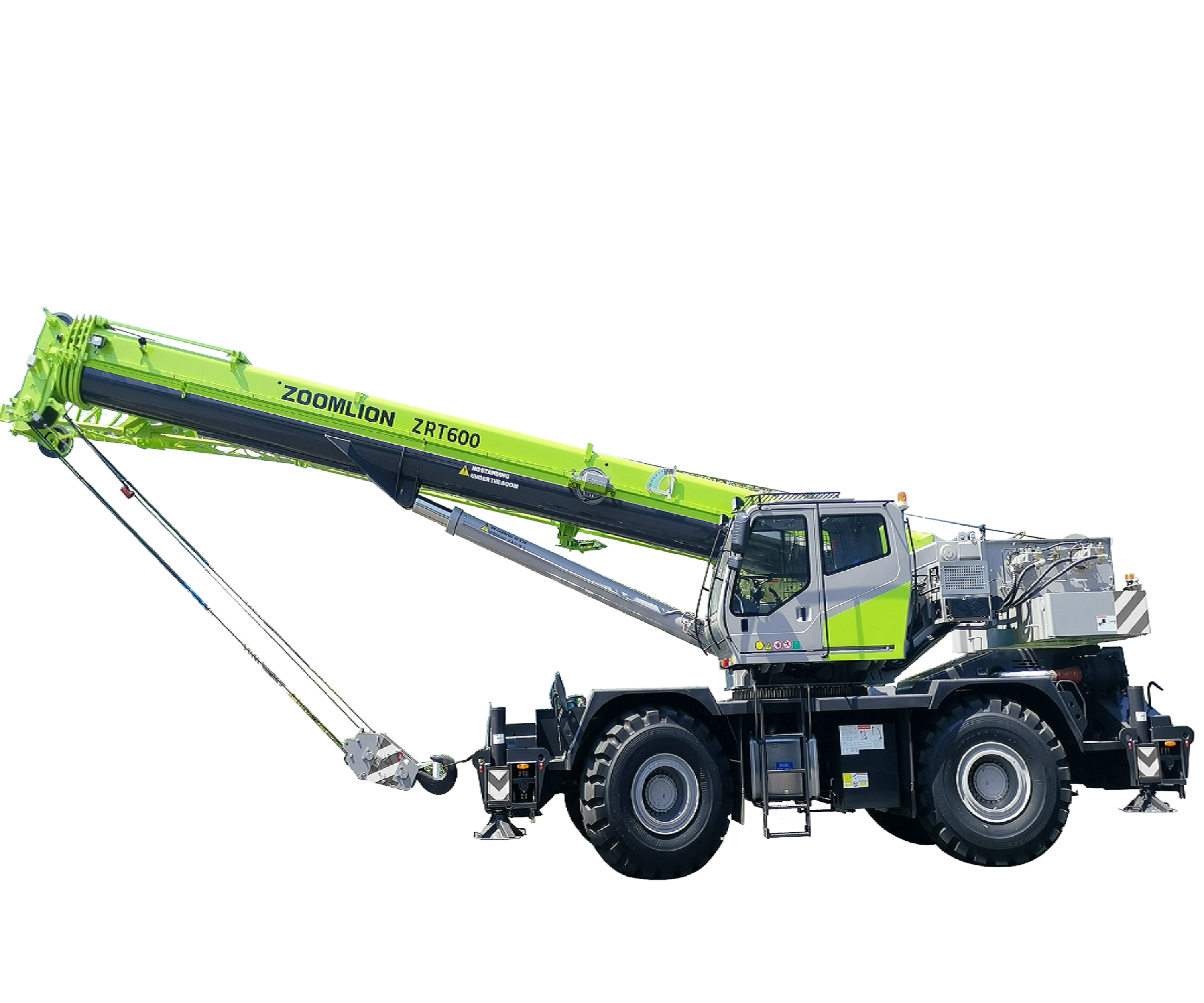 ZOOMLION 60T RT Crane Hoist Telescopic Cylinder Rough Terrain Crane In Malaysia