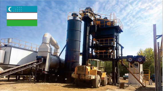 120t/h productive output SLB1500X8 Asphalt Batching Plant