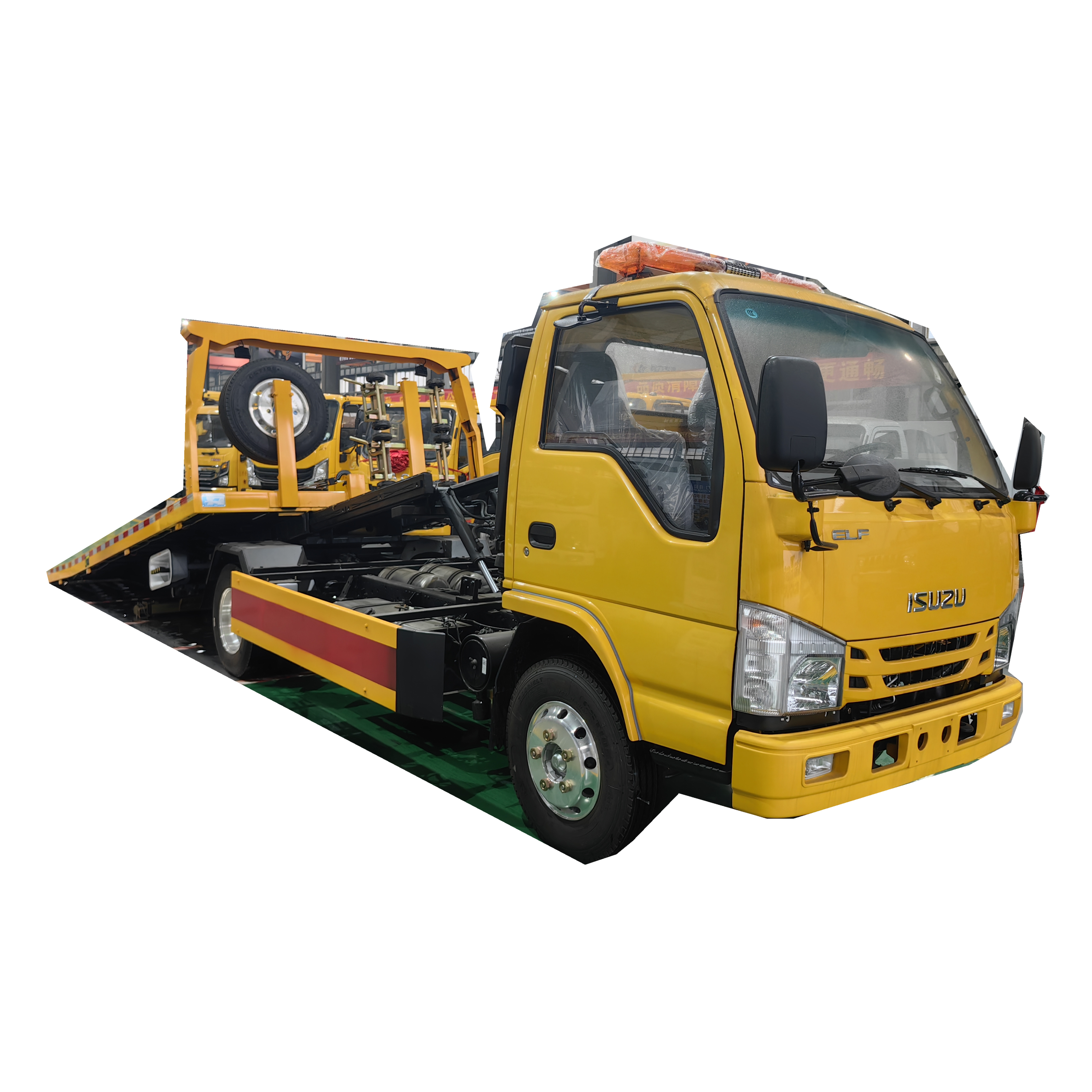 120HP 3 Ton ISUZU Wrecker Truck with Crane Tow Truck for Road Rescue Cheap Price