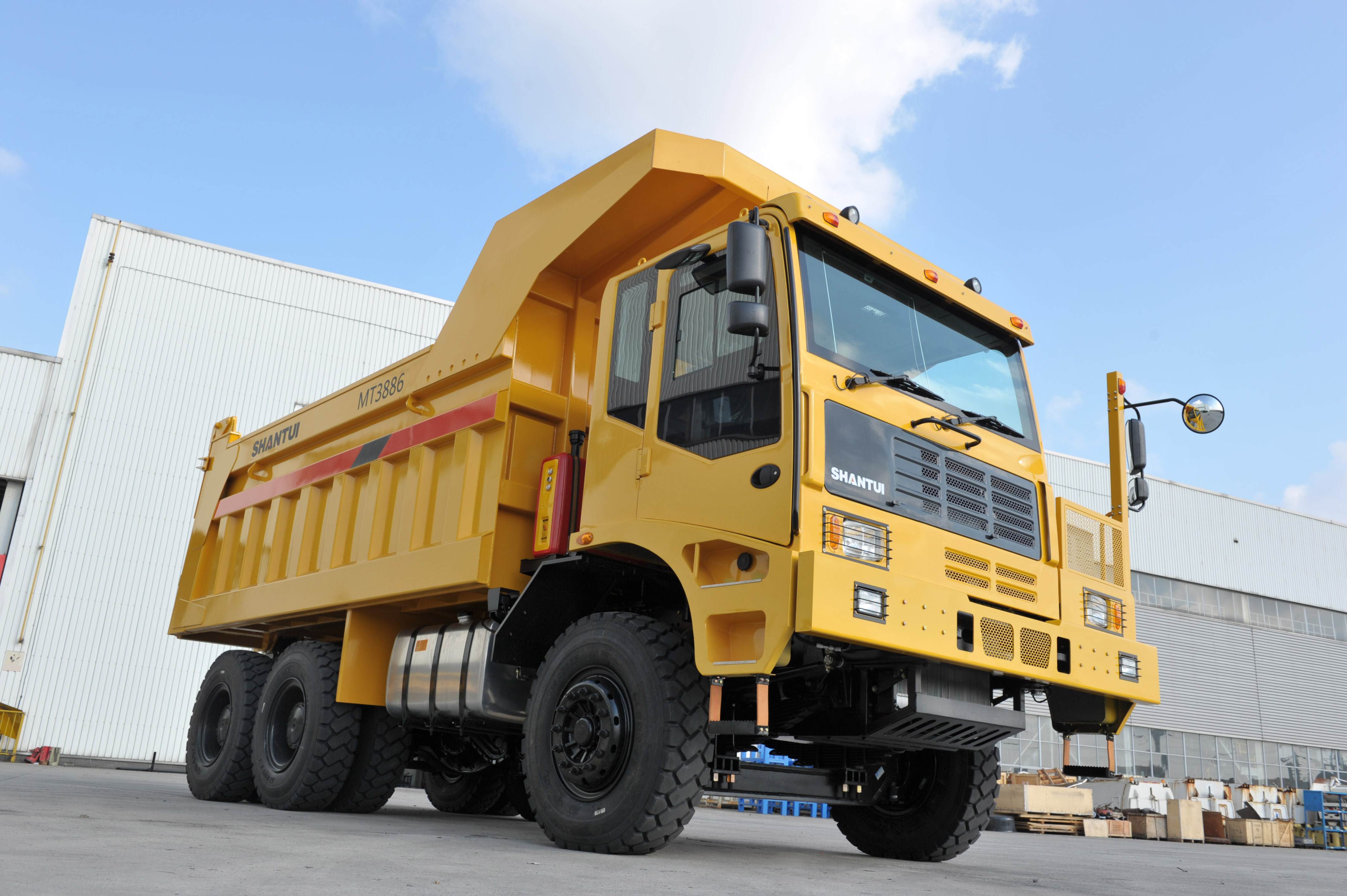 Shantui Sk105-C1 50/60/70/80/90/105/150 Ton 6X4 10 Wheels off Road Widebody Weichai Engine Big Manual Tipper Mining Dump Truck