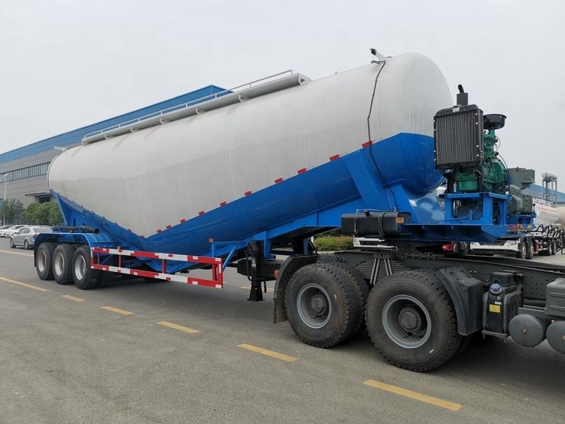 30-70 CBM 3 Axles 4 Axles Bulk Cement Powder Tanker Semi Truck Trailer