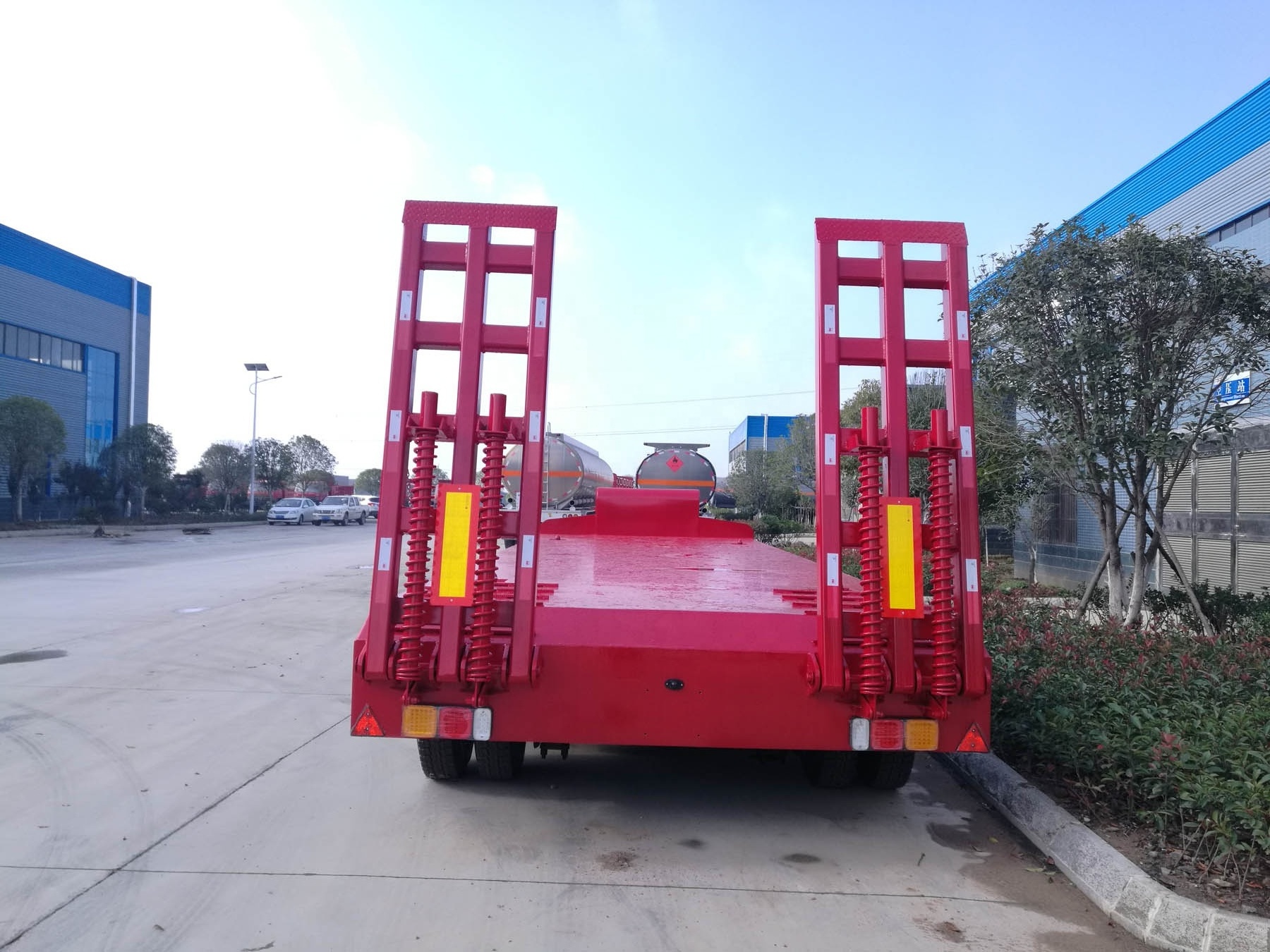 3 Axle 4 Axle 40T 60T Flatbed Flat Bed Container Semi Trailer Used Truck Trailer in Africa