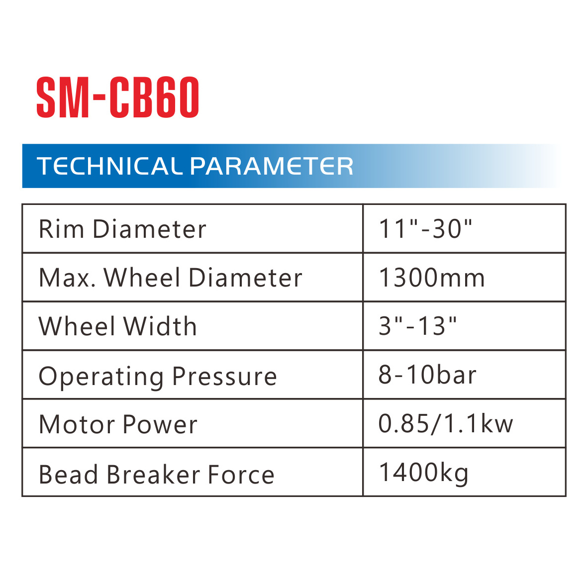 SM-CB60 380V3ph automatic tire changer machine 30 inch rim diameter with LCD screen automatic tyre lifting device