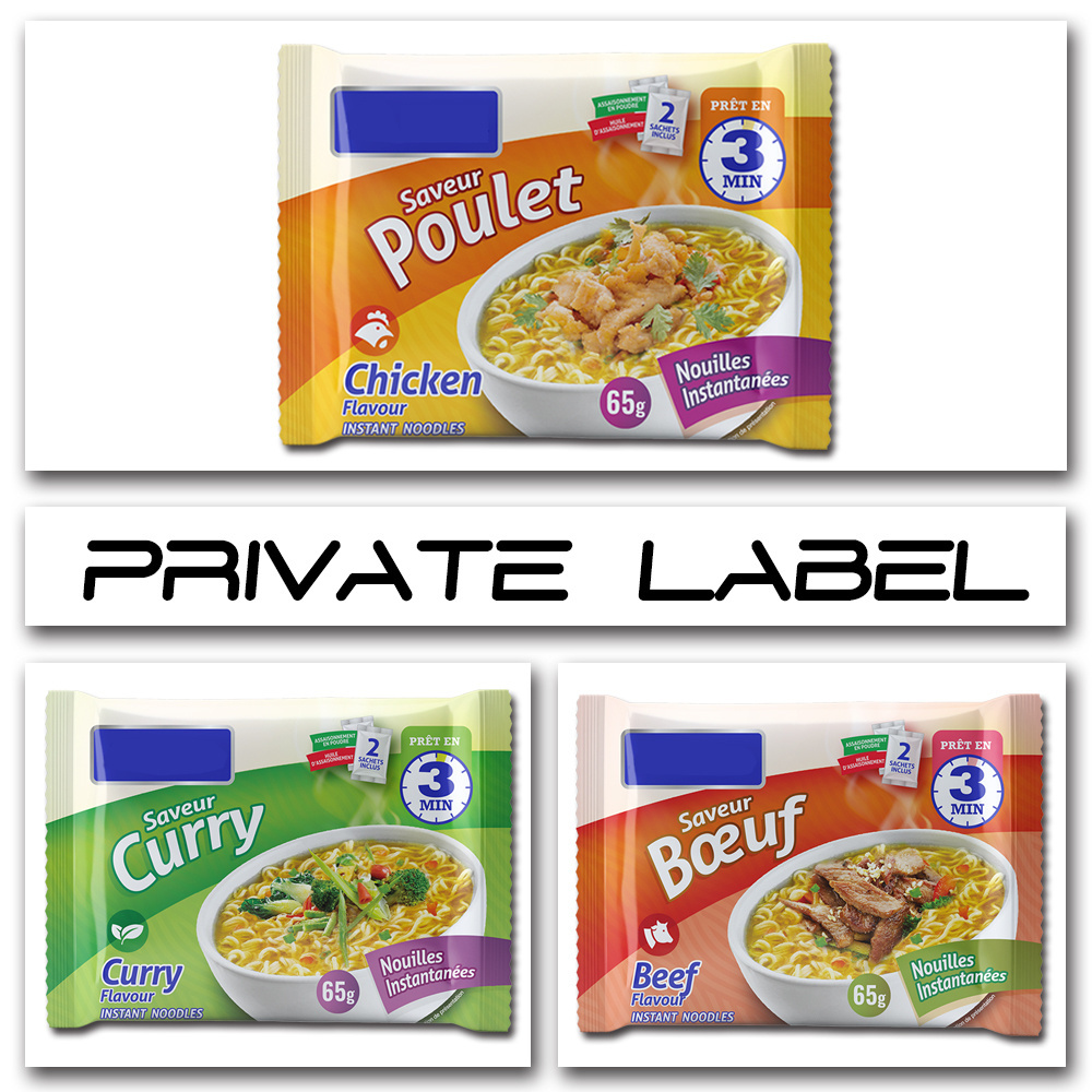 SINOMIE Brand Manufacturer Wholesale Private Label HALAL Ramen 3 Minutes Noodle Hot Pot Vegetable Flavor Instant Bowl Noodles