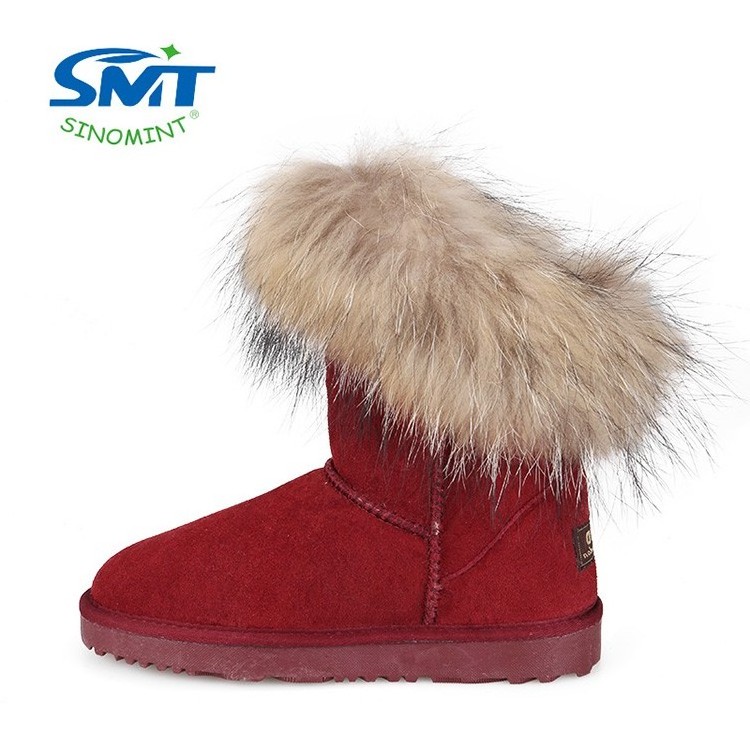 Wholesale 100% australia sheepskin women fur winter boots custom logo boots