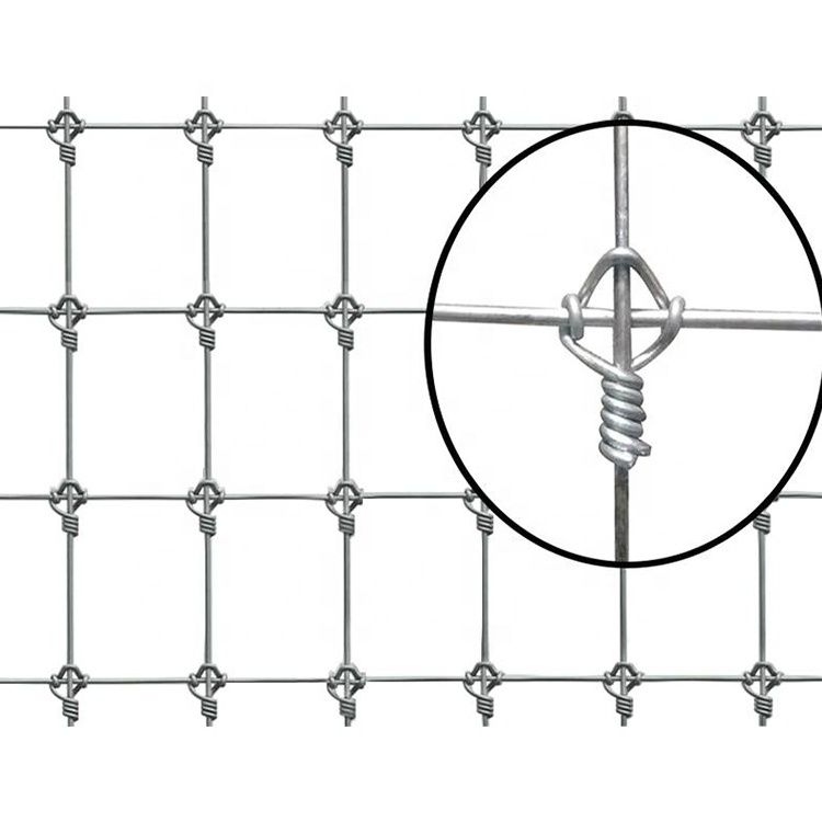 High Tensile Fixed Knot Field Fences Farming  Netting Hot Dipped Galvanized Wire Mesh Roll Field Farm Fence