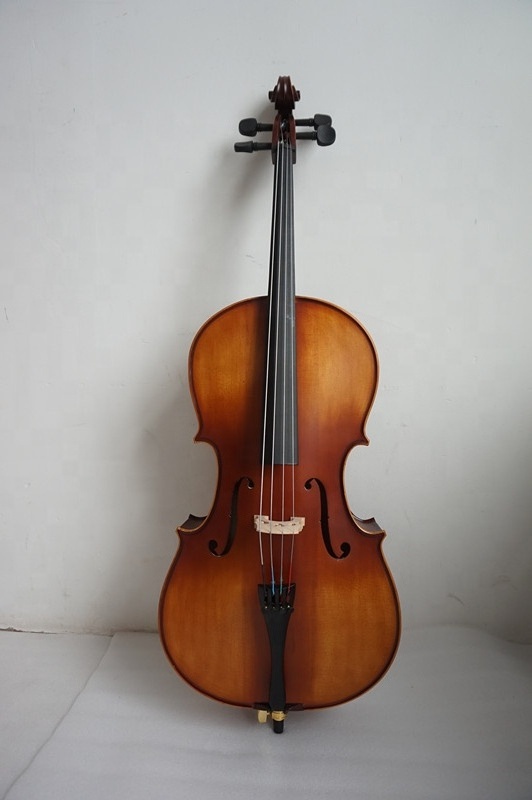 New Product HC010D High Quality Low Price Antique Matte Dark Brown Solid Cello 1/4-4/4