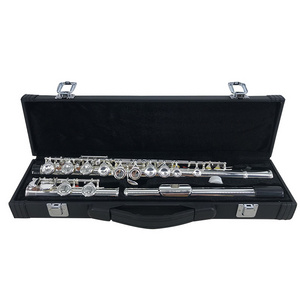 Wholesale Cupro Nickel straight flute closed flute instrument musical for student offer