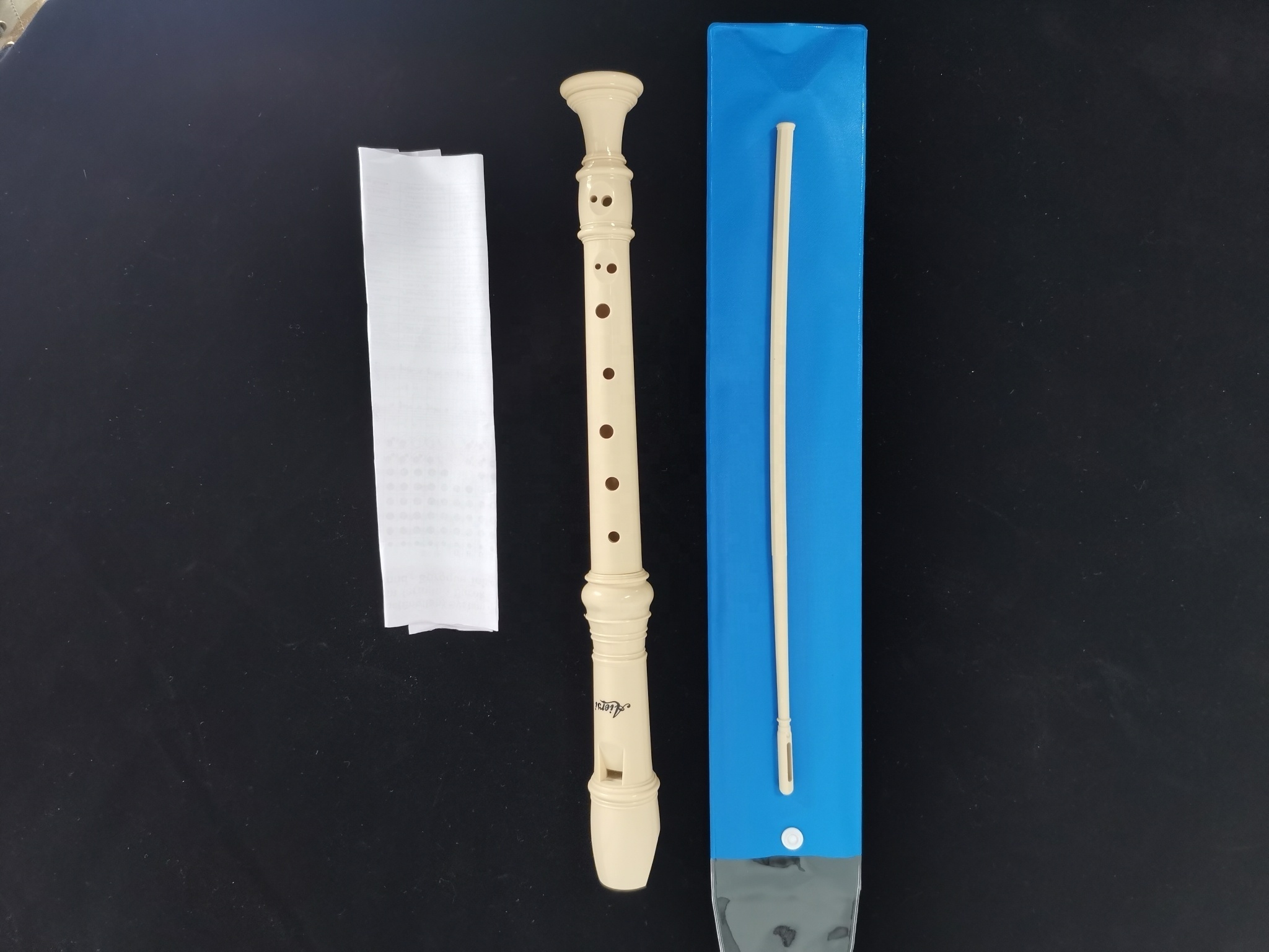 High Quality Good Price Baroque style Wind Instrument Clarinet Ivory color OEM Surface ABS plastic Material flute recorder