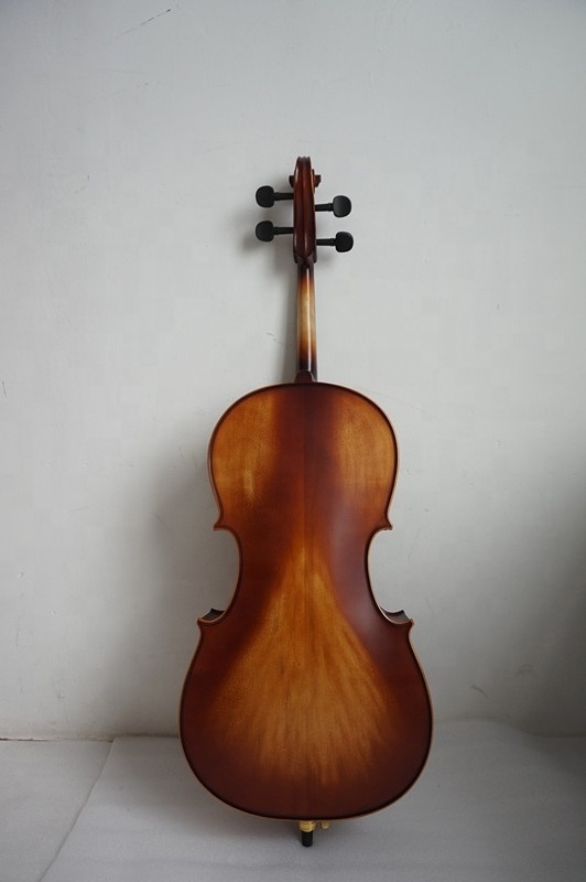 New Product HC010D High Quality Low Price Antique Matte Dark Brown Solid Cello 1/4-4/4