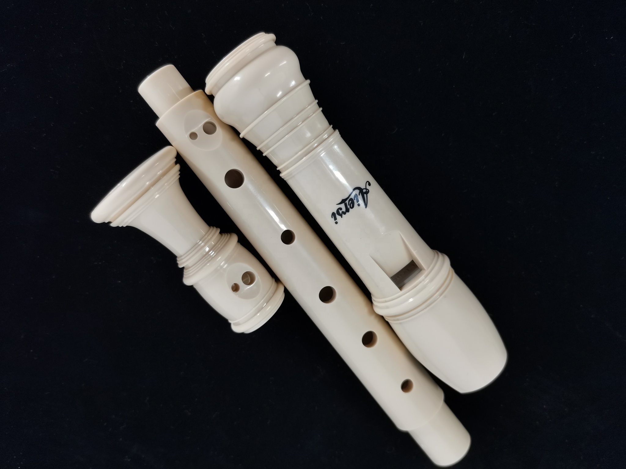 High Quality Good Price Baroque style Wind Instrument Clarinet Ivory color OEM Surface ABS plastic Material flute recorder