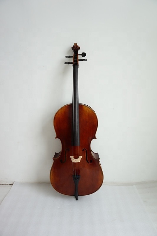 Best Brand Sinomusik Handmade Antique Finished Half Gloss Cello For Sale