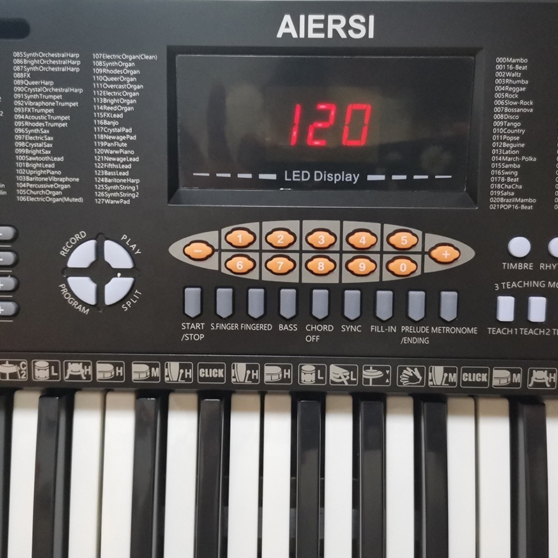 Aiersi brand piano teclados electronic organ mini keyboard portable pianos 61 touches keyboard musical instruments