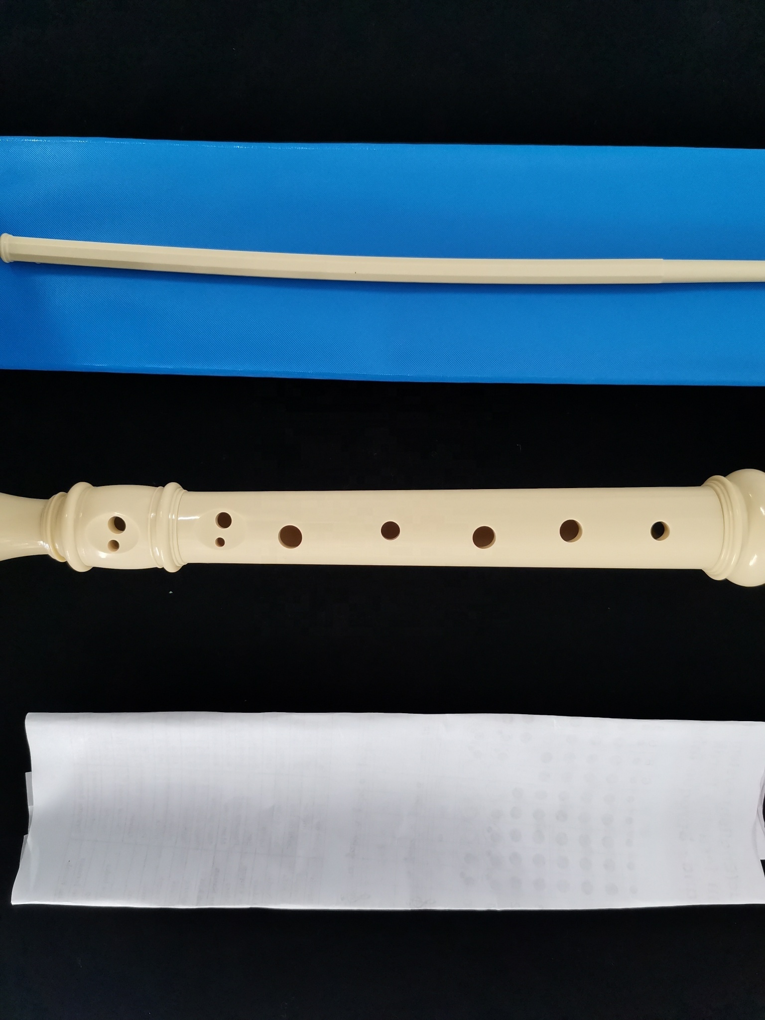 High Quality Good Price Baroque style Wind Instrument Clarinet Ivory color OEM Surface ABS plastic Material flute recorder