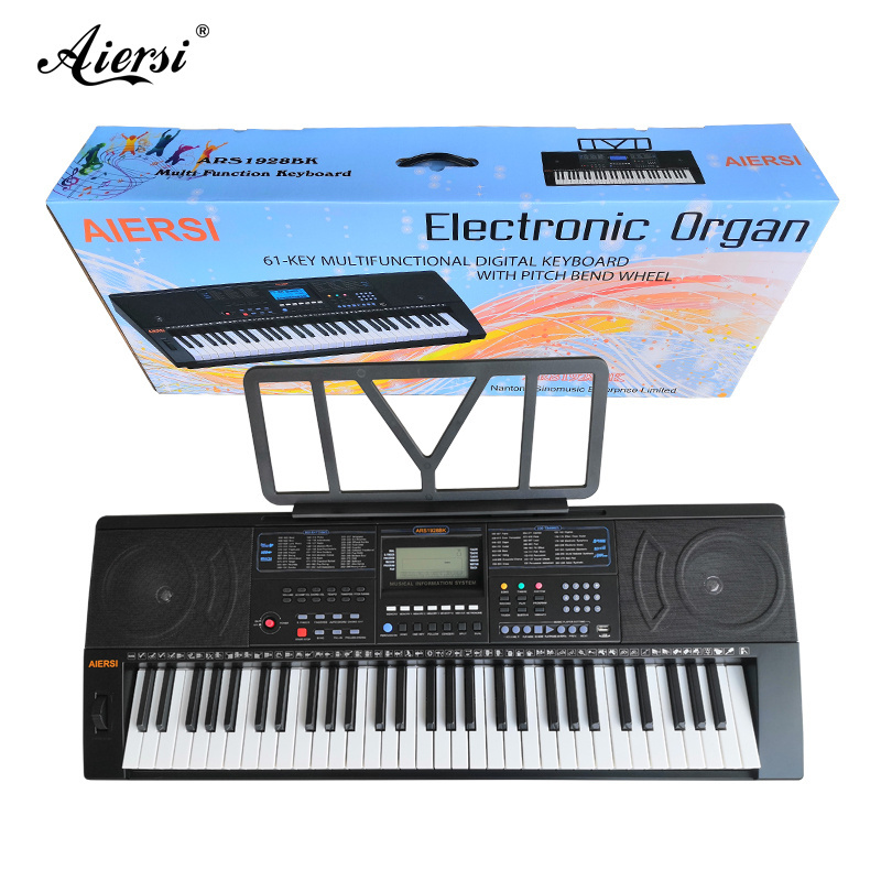 Wholesale Aiersi Brand Electronic organ Piano USB 61Keys Music digital pianos Electric keyboard with touch response key