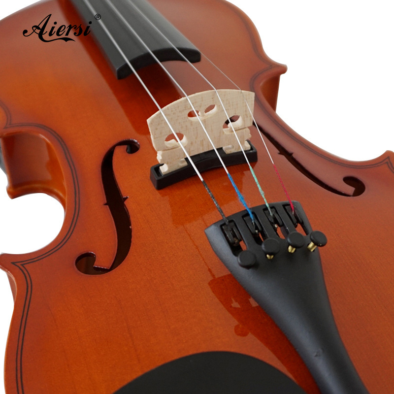 Wholesaler price jujube wood electric violin with 2 pickup for students