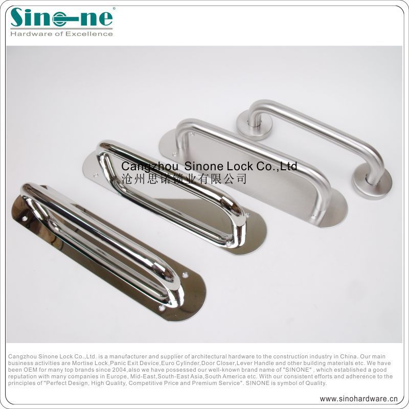 Door Finger  Kick Plates Stainless Steel Door Finger Push Plate Standard Square Corner