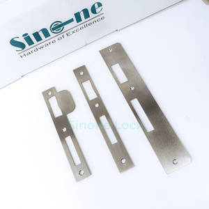 stainless steel 304 strike plate customized in different shapes used with Euro Mortise Lock