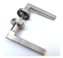 Square Escutcheon Plates, Euro Cylinder, #304 Stainless Steel, Front & Back Lock Covers