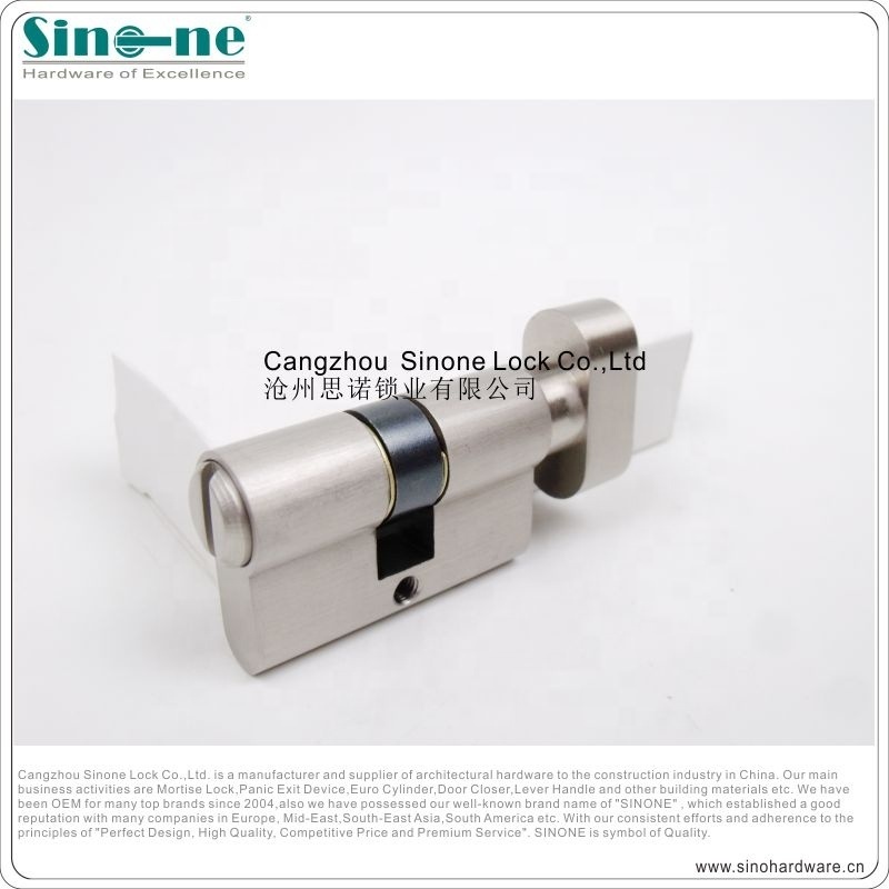 DIN Bathroom Cylinder lock Privacy Cylinder lock EN1303 Fire Rated Door Lock Cylinder 60mm 70mm 80mm 90MM for washroom door