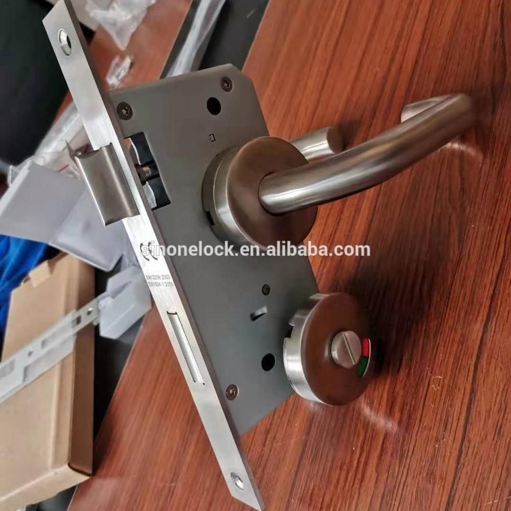 Popular CE EN 12209 SS316 4585 safety Fire Rated Metal Bathroom entrance Door Mortise Sash Lock