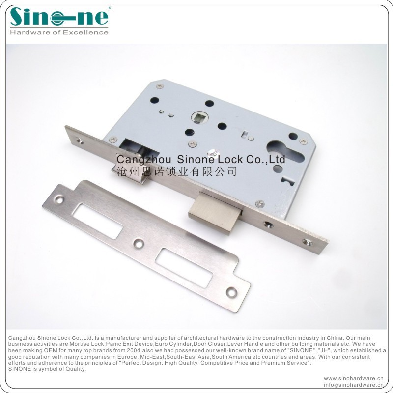 High standard German quality fire rated sash door lock Chinese factory lockvisible Mortise Lever Handle Door Lock