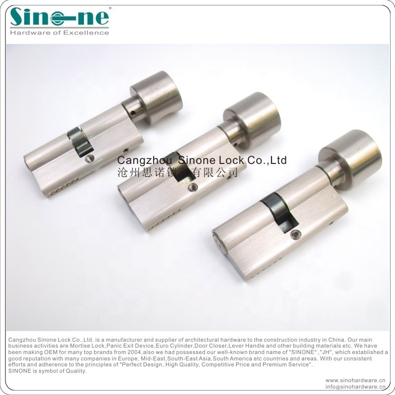 Euro profile cylinder lock solid brass body for mortise sash lock EN1303 Customized size