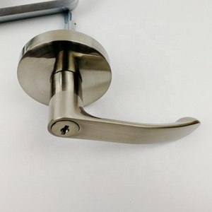 External trim outside Lever device Handle Solid casting for panic exit device trim push bar outside handle